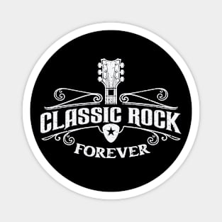 Vintage Classic Rock Forever Badge Magnet